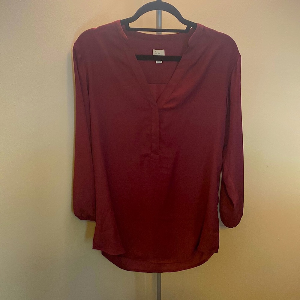 Burgundy Blouse